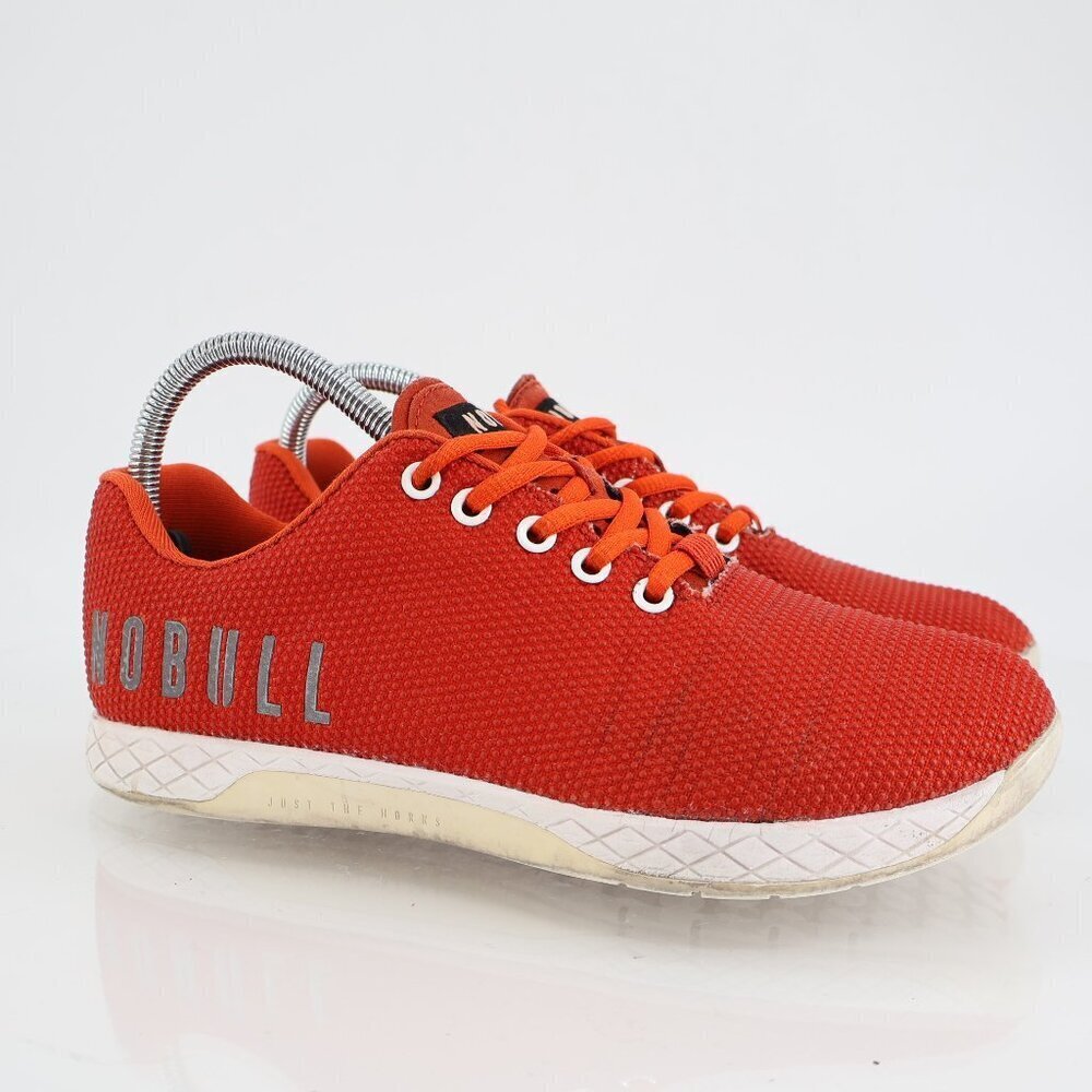 NOBULL Trainers Shoes Sneakers Red Lace Up Athletic Womens Size 8.5